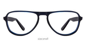 Blue Aviator Full Rim Unisex Eyeglasses by Vincent Chase VC-124037