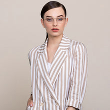 Load image into Gallery viewer, Gold Wayfarer Half Rim Unisex Eyeglasses by Vincent Chase Online-124427