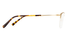 Load image into Gallery viewer, Gold Wayfarer Half Rim Unisex Eyeglasses by Vincent Chase Online-124427