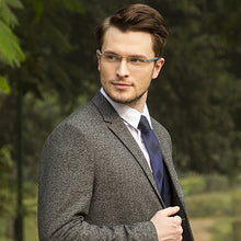 Load image into Gallery viewer, Grey Rectangle Rimless Unisex Eyeglasses by Lenskart Air Online-124495
