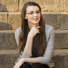 Load image into Gallery viewer, Grey Rectangle Rimless Unisex Eyeglasses by Lenskart Air Online-124495