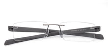 Load image into Gallery viewer, Grey Rectangle Rimless Unisex Eyeglasses by Lenskart Air Online-124495