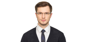 Grey Rectangle Rimless Unisex Eyeglasses by Lenskart Air Online-124495