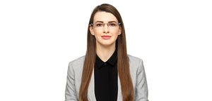 Grey Rectangle Rimless Unisex Eyeglasses by Lenskart Air Online-124502