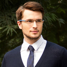 Load image into Gallery viewer, Grey Rectangle Rimless Unisex Eyeglasses by Lenskart Air Online-124502