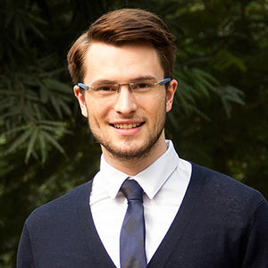 Grey Rectangle Rimless Unisex Eyeglasses by Lenskart Air Online-124502
