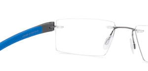 Grey Rectangle Rimless Unisex Eyeglasses by Lenskart Air Online-124502