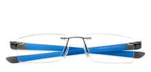 Load image into Gallery viewer, Grey Rectangle Rimless Unisex Eyeglasses by Lenskart Air Online-124502