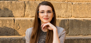 Grey Rectangle Rimless Unisex Eyeglasses by Lenskart Air Online-124502