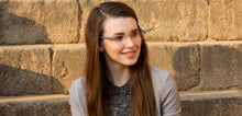 Load image into Gallery viewer, Grey Rectangle Rimless Unisex Eyeglasses by Lenskart Air Online-124502