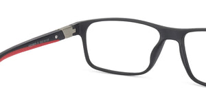 Black Rectangle Full Rim Unisex Eyeglasses by Lenskart Air Online-124522