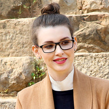 Load image into Gallery viewer, Black Rectangle Full Rim Unisex Eyeglasses by Lenskart Air Online-124522