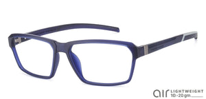 Blue Rectangle Full Rim Unisex Eyeglasses by Lenskart Air Online-124530