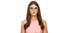 Load image into Gallery viewer, Gold Rectangle Full Rim Unisex Eyeglasses by Lenskart Air Online-124820