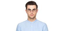 Load image into Gallery viewer, Silver Rectangle Full Rim Unisex Eyeglasses by Lenskart Air Online-124824