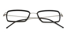 Load image into Gallery viewer, Silver Rectangle Full Rim Unisex Eyeglasses by Lenskart Air Online-124824