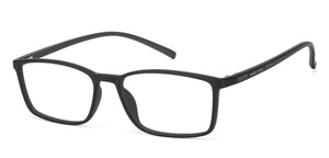 Black Rectangle Full Rim Unisex Eyeglasses by Lenskart Air Online-124830