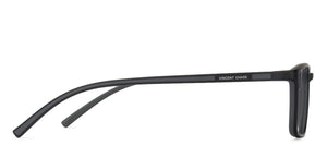 Black Rectangle Full Rim Unisex Eyeglasses by Lenskart Air Online-124830