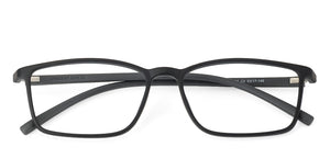 Black Rectangle Full Rim Unisex Eyeglasses by Lenskart Air Online-124830