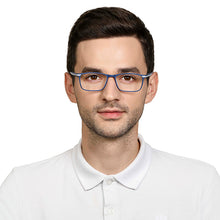 Load image into Gallery viewer, Blue Rectangle Full Rim Unisex Eyeglasses by Lenskart Air Online-130305