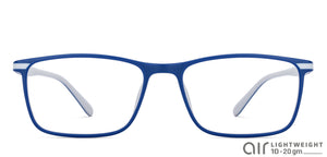 Blue Rectangle Full Rim Unisex Eyeglasses by Lenskart Air Online-130305