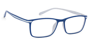 Blue Rectangle Full Rim Unisex Eyeglasses by Lenskart Air Online-130305