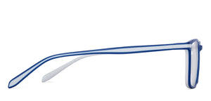 Blue Rectangle Full Rim Unisex Eyeglasses by Lenskart Air Online-130305