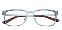 Load image into Gallery viewer, Blue Rectangle Full Rim Unisex Eyeglasses by Vincent Chase Online-124852