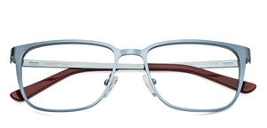 Blue Rectangle Full Rim Unisex Eyeglasses by Vincent Chase Online-124852
