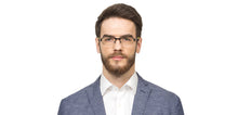 Load image into Gallery viewer, Gunmetal Rectangle Half Rim Unisex Eyeglasses by Vincent Chase VC-124873