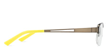 Load image into Gallery viewer, Gunmetal Rectangle Half Rim Unisex Eyeglasses by Vincent Chase VC-124873