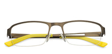 Load image into Gallery viewer, Gunmetal Rectangle Half Rim Unisex Eyeglasses by Vincent Chase VC-124873