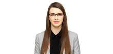 Load image into Gallery viewer, Blue Rectangle Half Rim Unisex Eyeglasses by Vincent Chase VC-124878