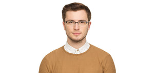 Blue Rectangle Half Rim Unisex Eyeglasses by Vincent Chase VC-124878