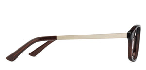Brown Rectangle Full Rim Unisex Eyeglasses by Vincent Chase Online-124890
