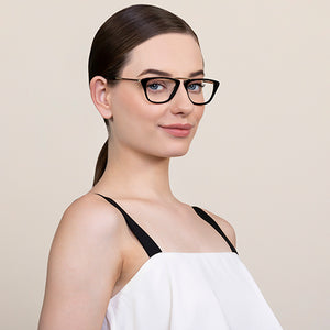 Black Cat Eye Full Rim Women Eyeglasses by Vincent Chase Online-124923