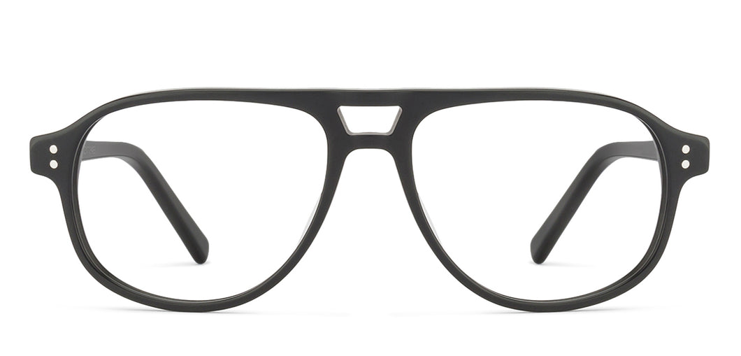 Black Aviator Full Rim Unisex Eyeglasses by Vincent Chase Online-126038