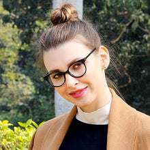 Load image into Gallery viewer, Black Cat Eye Full Rim Women Eyeglasses by Vincent Chase Online-126076