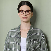 Load image into Gallery viewer, Brown Cat Eye Full Rim Women Eyeglasses by Vincent Chase VC-126077