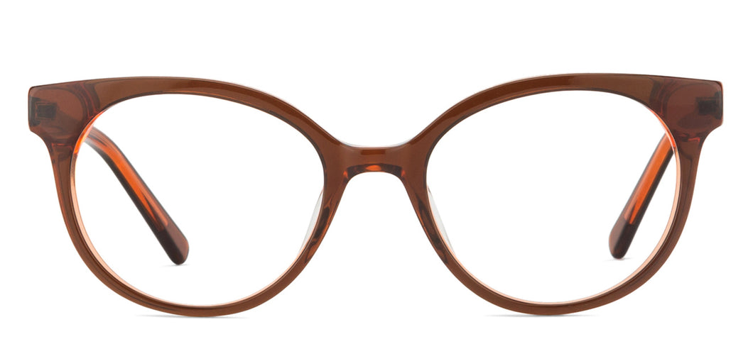 Brown Cat Eye Full Rim Women Eyeglasses by Vincent Chase VC-126077