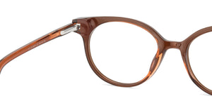 Brown Cat Eye Full Rim Women Eyeglasses by Vincent Chase VC-126077