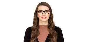 Black Wayfarer Full Rim Unisex Eyeglasses by Vincent Chase VC-126082