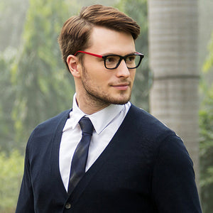 Black Wayfarer Full Rim Unisex Eyeglasses by Vincent Chase VC-126082