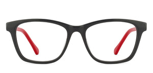 Black Wayfarer Full Rim Unisex Eyeglasses by Vincent Chase VC-126082