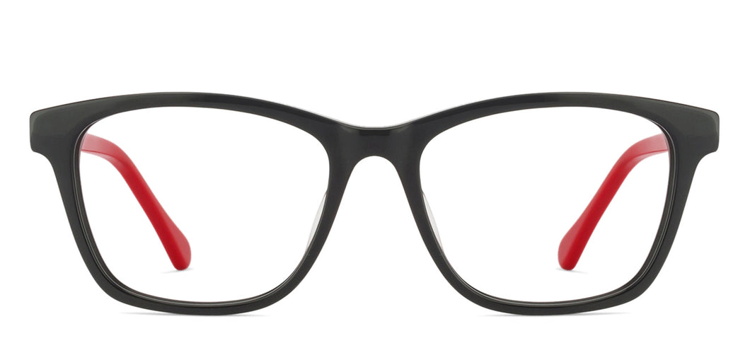 Black Wayfarer Full Rim Unisex Eyeglasses by Vincent Chase VC-126082