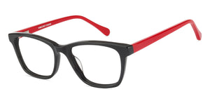 Black Wayfarer Full Rim Unisex Eyeglasses by Vincent Chase VC-126082
