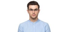 Load image into Gallery viewer, Black Rectangle Half Rim Unisex Eyeglasses by Lenskart Air Online-126340