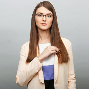 Black Rectangle Half Rim Unisex Eyeglasses by Lenskart Air Online-126340