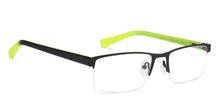 Load image into Gallery viewer, Black Rectangle Half Rim Unisex Eyeglasses by Lenskart Air Online-126340