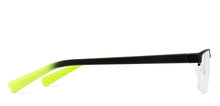 Load image into Gallery viewer, Black Rectangle Half Rim Unisex Eyeglasses by Lenskart Air Online-126340